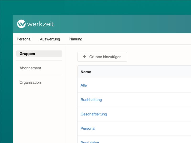 Gruppen anlegen